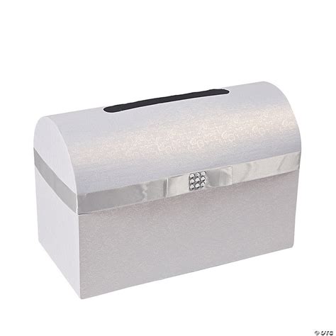 silver metal wedding card box|Silver Bow Wedding Card Box .